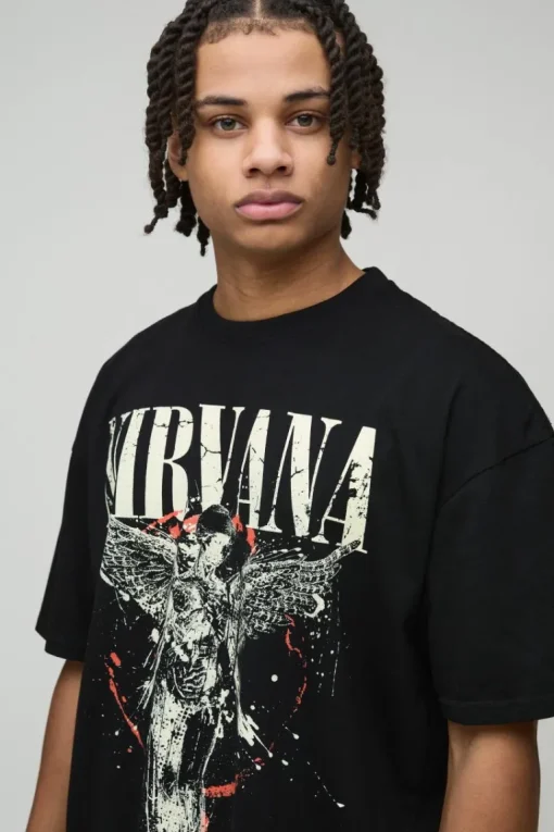 Oversized Nirvana License Print T-Shirt