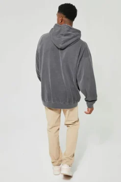 Oversized Nirvana Washed License Hoodie
