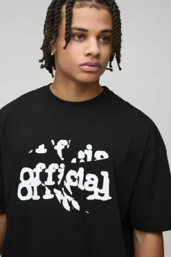 Oversized Official Graffiti Graphic T-Shirt