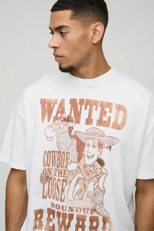 Oversized Pixar Toy Story Woody License Print T-Shirt