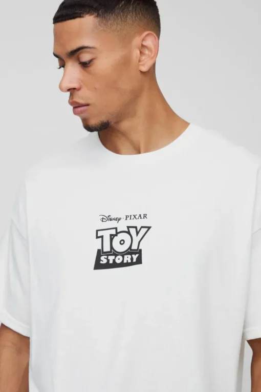 Oversized Pixar Toy Story Aliens License Print T-Shirt