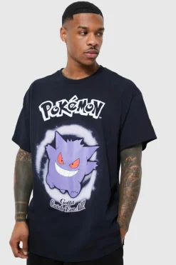 Oversized Pokemon Gengar License T-shirt