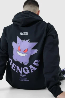 Oversized Pokemon Gengar License Hoodie