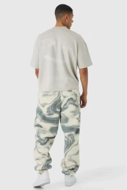 Oversized Printed Borg Expedition Jogger