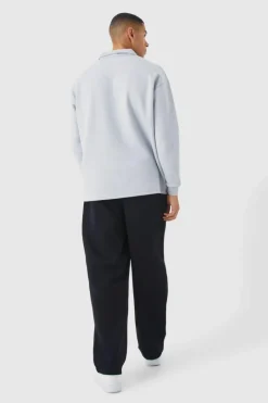 Oversized Revere Neck Rugby Polo