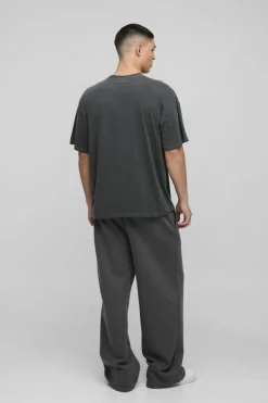 Oversized Rights Reserved Slogan Washed T-Shirt