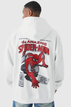 Oversized Spiderman License Hoodie