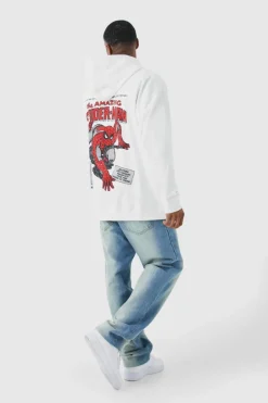 Oversized Spiderman License Hoodie