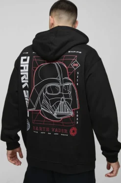 Oversized Star Wars Disney License Print Hoodie