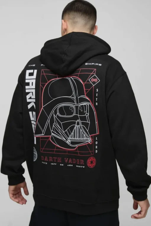 Oversized Star Wars Disney License Print Hoodie