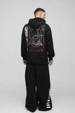 Oversized Star Wars Disney License Print Hoodie