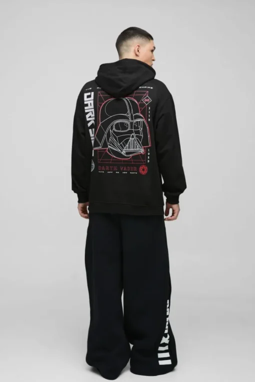 Oversized Star Wars Disney License Print Hoodie