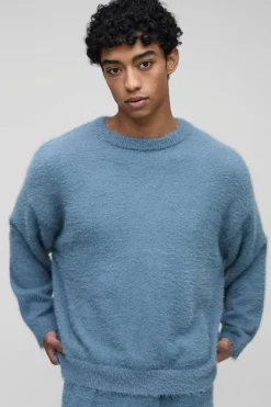Oversized Super Fluffy Knitted Jumper