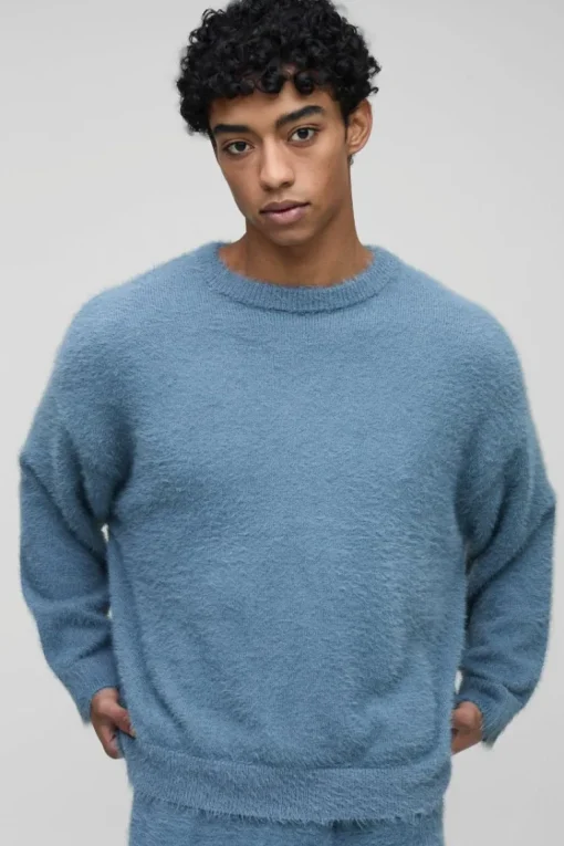 Oversized Super Fluffy Knitted Jumper