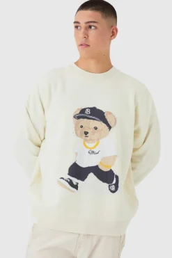Oversized Teddy Graphic Jumper