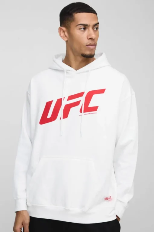 Oversized UFC Sports License Print Hoodie
