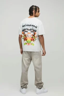 Oversized Varsity Star Homme Washed T-Shirt