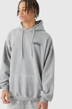 Oversized Washed Pokemon Garchomp License Hoodie