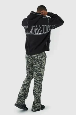 Oversized Worldwide Contrast Stitch Hoodie