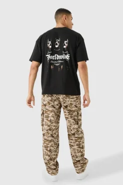 Oversized Worldwide Dog Graphic T-shirt