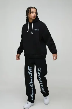 Oversized Worldwide Gusset Twisted Drawcord Tracksuit