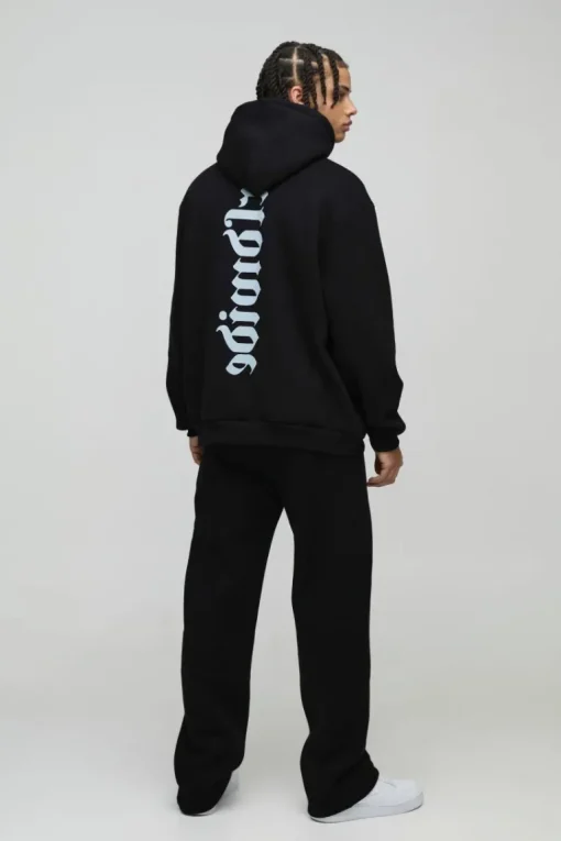 Oversized Worldwide Gusset Twisted Drawcord Tracksuit