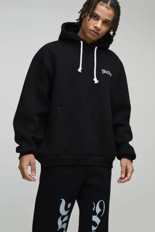 Oversized Worldwide Gusset Twisted Drawcord Tracksuit