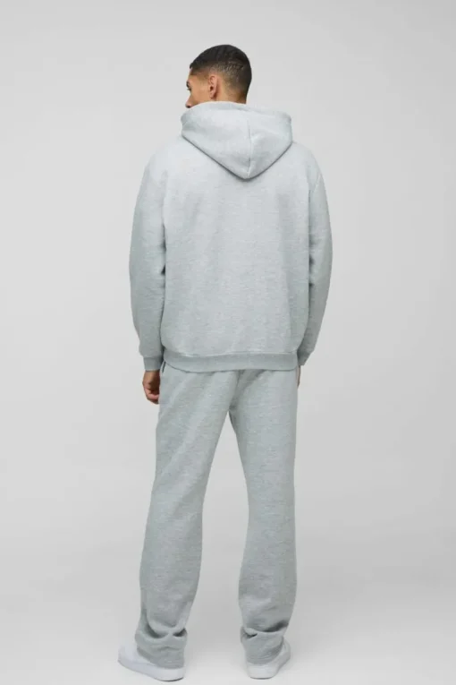 Oversized Worldwide Official Text Print Zip Through Tracksuit
