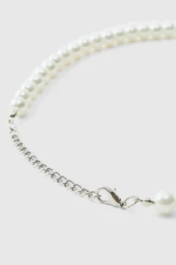 Pearl Necklace with Cross