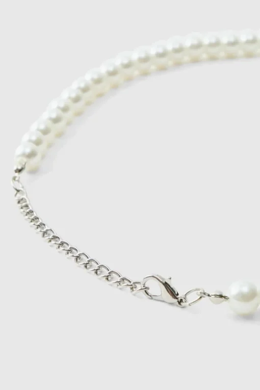 Pearl Necklace with Cross
