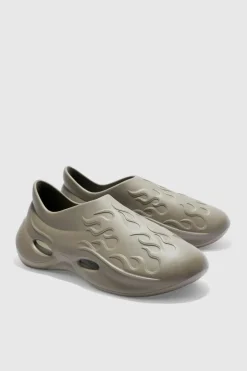Perforated Flame Moulded Mule