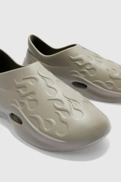 Perforated Flame Moulded Mule