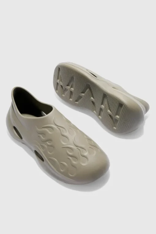 Perforated Flame Moulded Mule