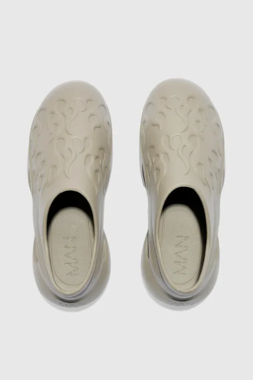 Perforated Flame Moulded Mule