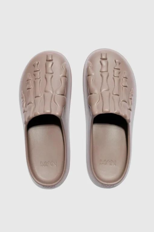 Perforated Skeleton Moulded Mule