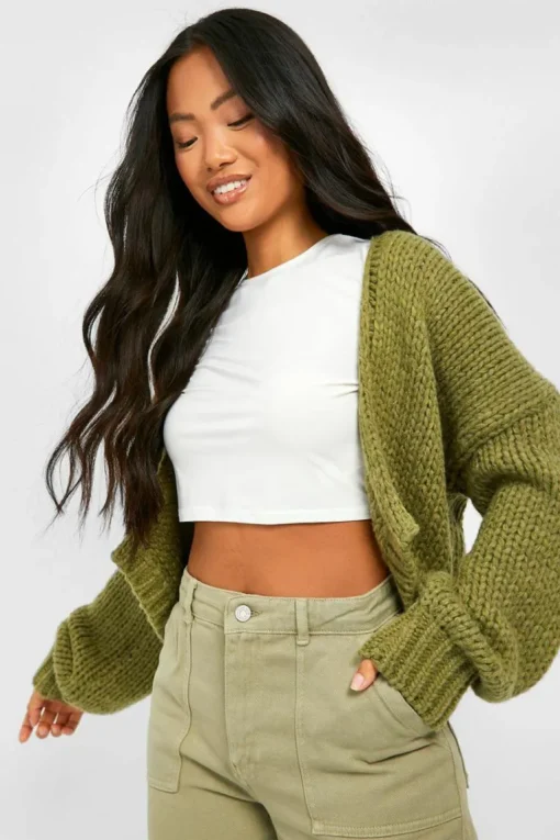 Petite Premium Chunky Knit Cardigan