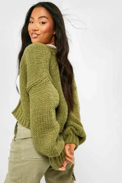 Petite Premium Chunky Knit Cardigan