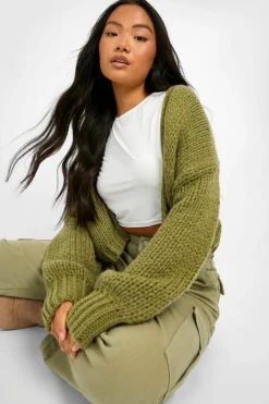 Petite Premium Chunky Knit Cardigan