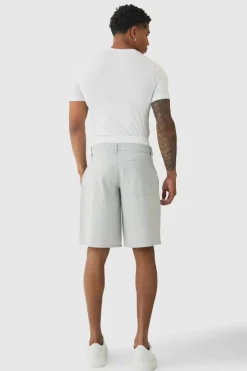 Pinstripe Woven Jort With Boxer Double Waistband