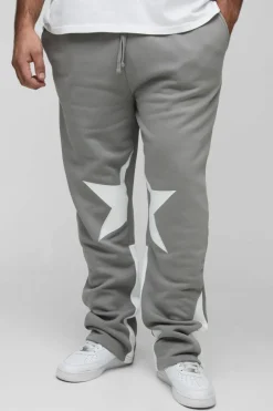 Plus Applique Slim Star Gusset Jogger