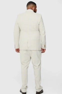 Plus Checked Skinny Fit Blazer