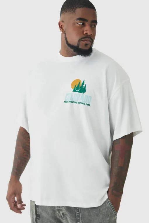 Plus Colorado Back Printed Oversized T-Shirt