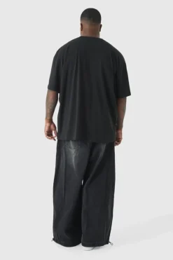 Plus Denim Parachute Jeans