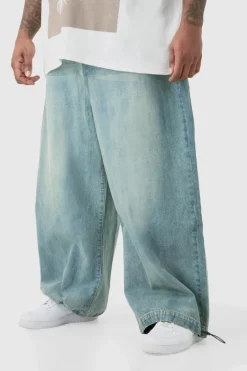 Plus Denim Parachute Jeans