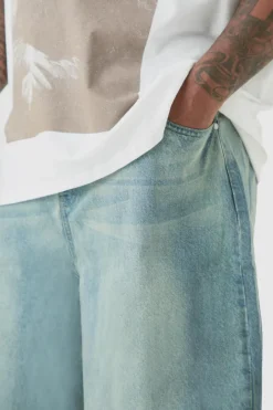 Plus Denim Parachute Jeans