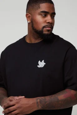 Plus Dove Embroidered T-Shirt