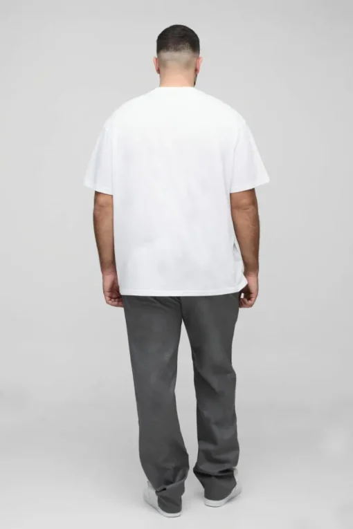 Plus Drawcord Waist Stacked Flared Gusset Trousers