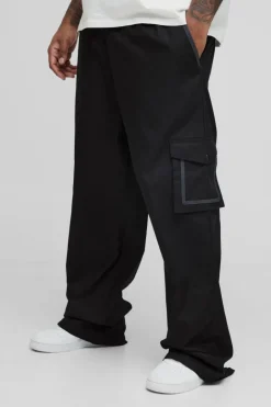 Plus Elasticated Relaxed Fit Ripstop Cargo Trouser