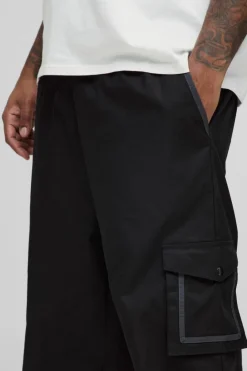 Plus Elasticated Relaxed Fit Ripstop Cargo Trouser