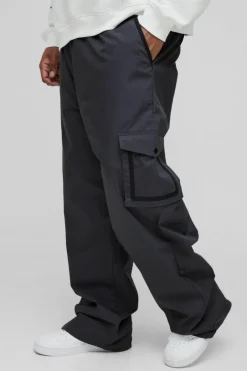 Plus Elasticated Relaxed Fit Ripstop Cargo Trouser